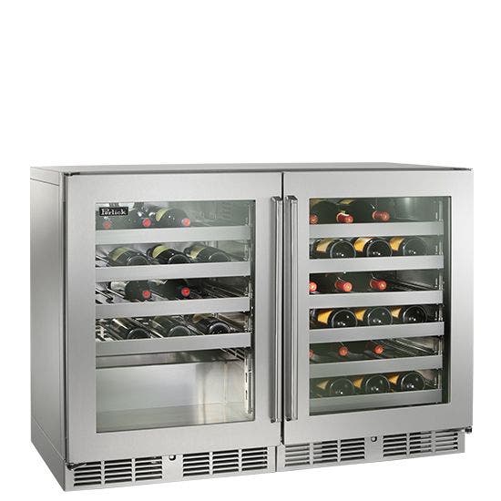 Perlick HP48WOS3L3R Stainless Steel Glass Door, Hinge Left/Stainless S...