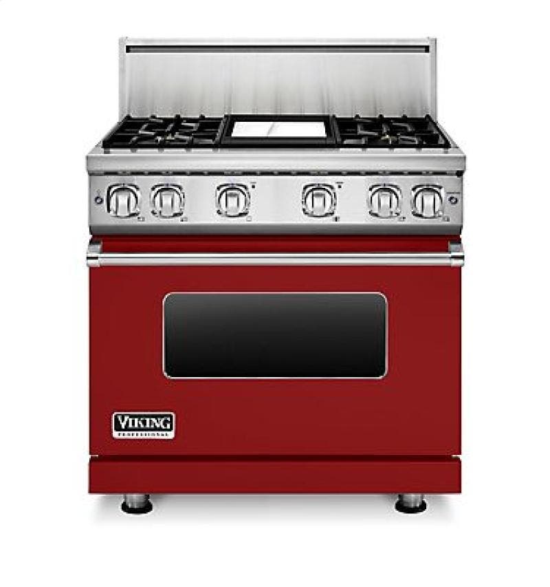 Viking VGR7364GAR Apple Red, Natural Gas