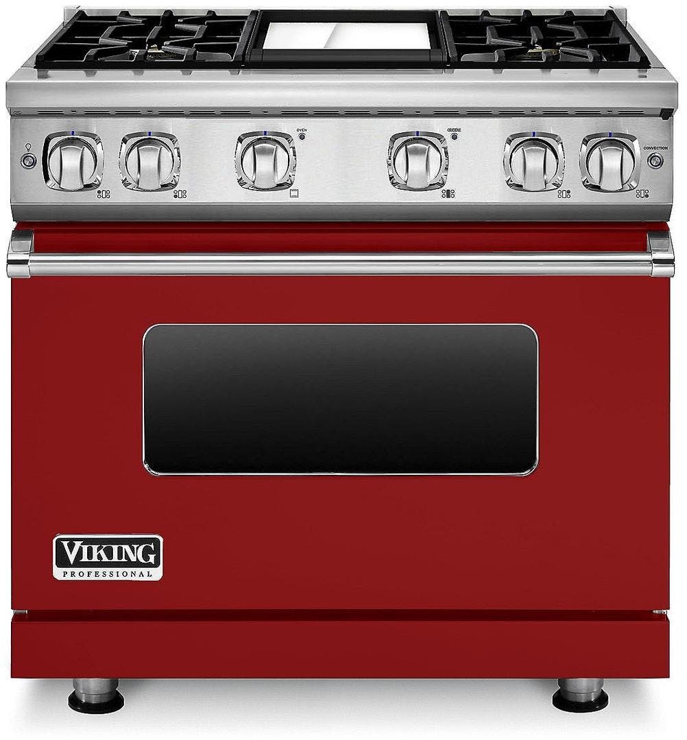 Viking VGR7364GARLP Apple Red, Liquid Propane