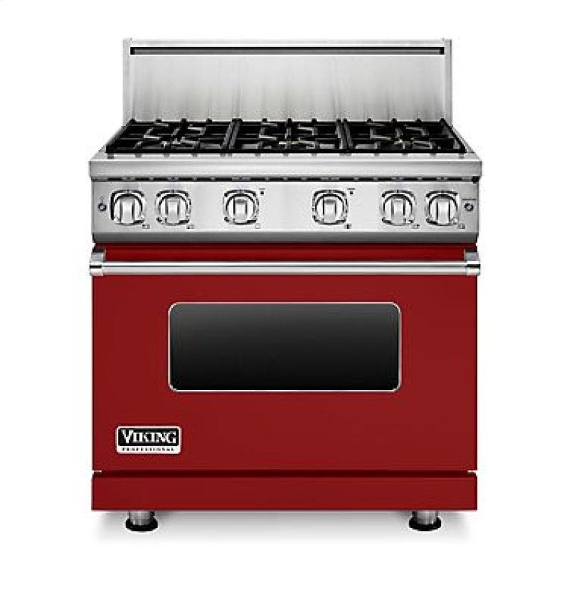 Viking VGR7366BAR Apple Red, Natural Gas