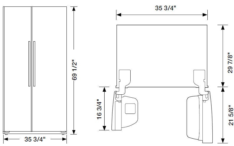 Samsung RSG309AARS 29.6 cu. ft. Side by Side Refrigerator