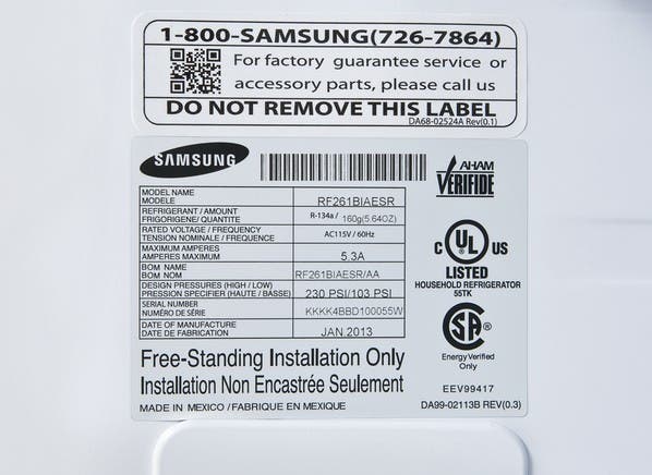 Samsung RF261BIAESR Stainless Steel
