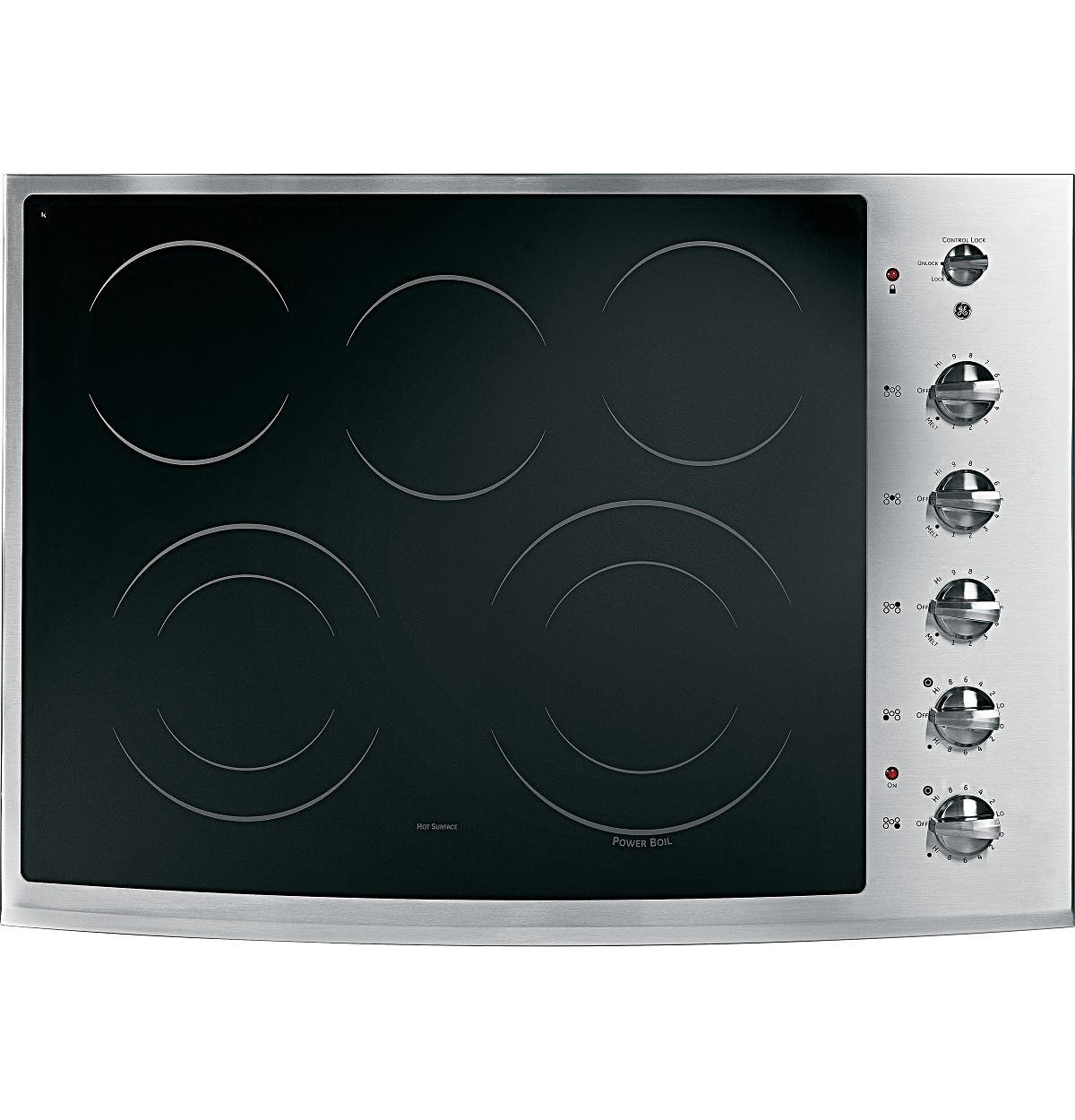 GE PP944STSV 30" Smoothtop Electric Cooktop