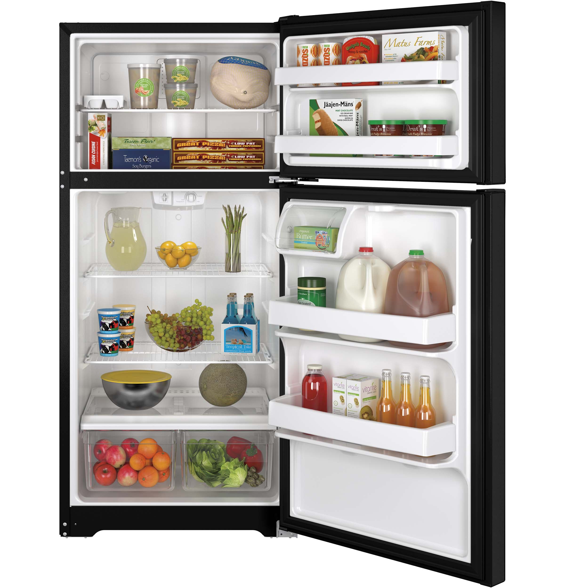 GE GTS15CTHRBB Black, Right Door Swing