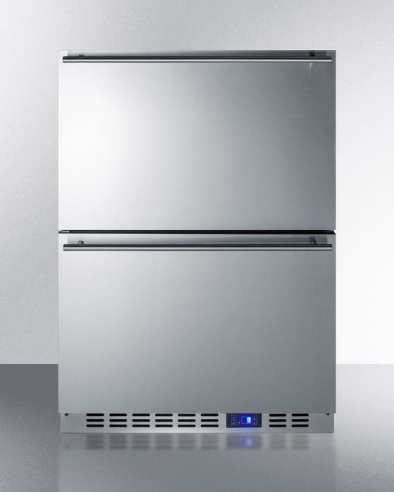 Summit SPR626OS2D 24" Outdoor Refrigerator Drawers