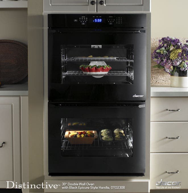 Dacor DTO230B Black Glass with Epicure Style Black Handle