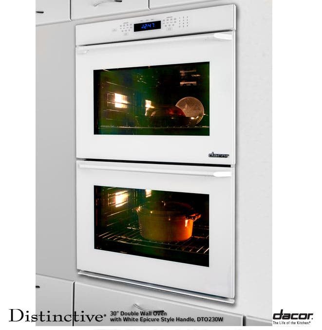 Dacor DTO230W White Glass with Epicure Style White Handle