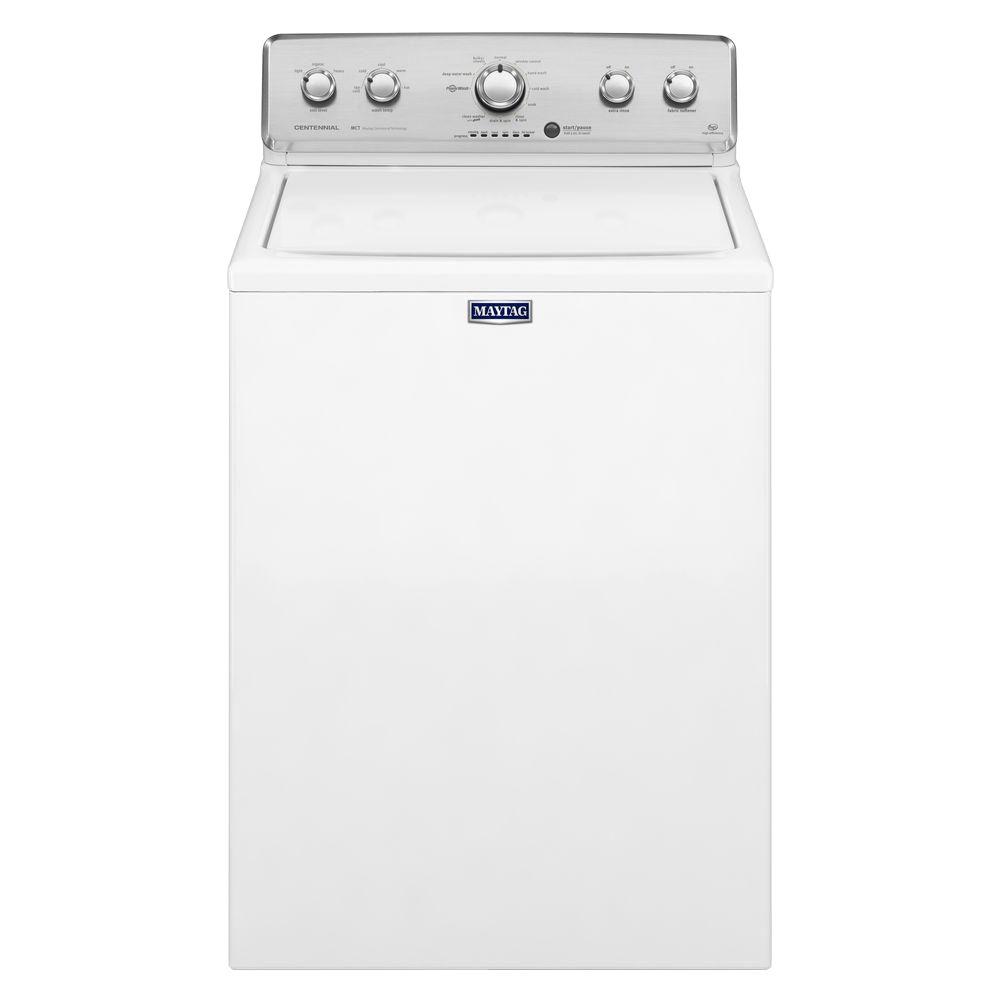 m*̈様 ホワイト フリースラグ Maytag MVWC555DW Large Capacity Washer White | Plesser's Appliances