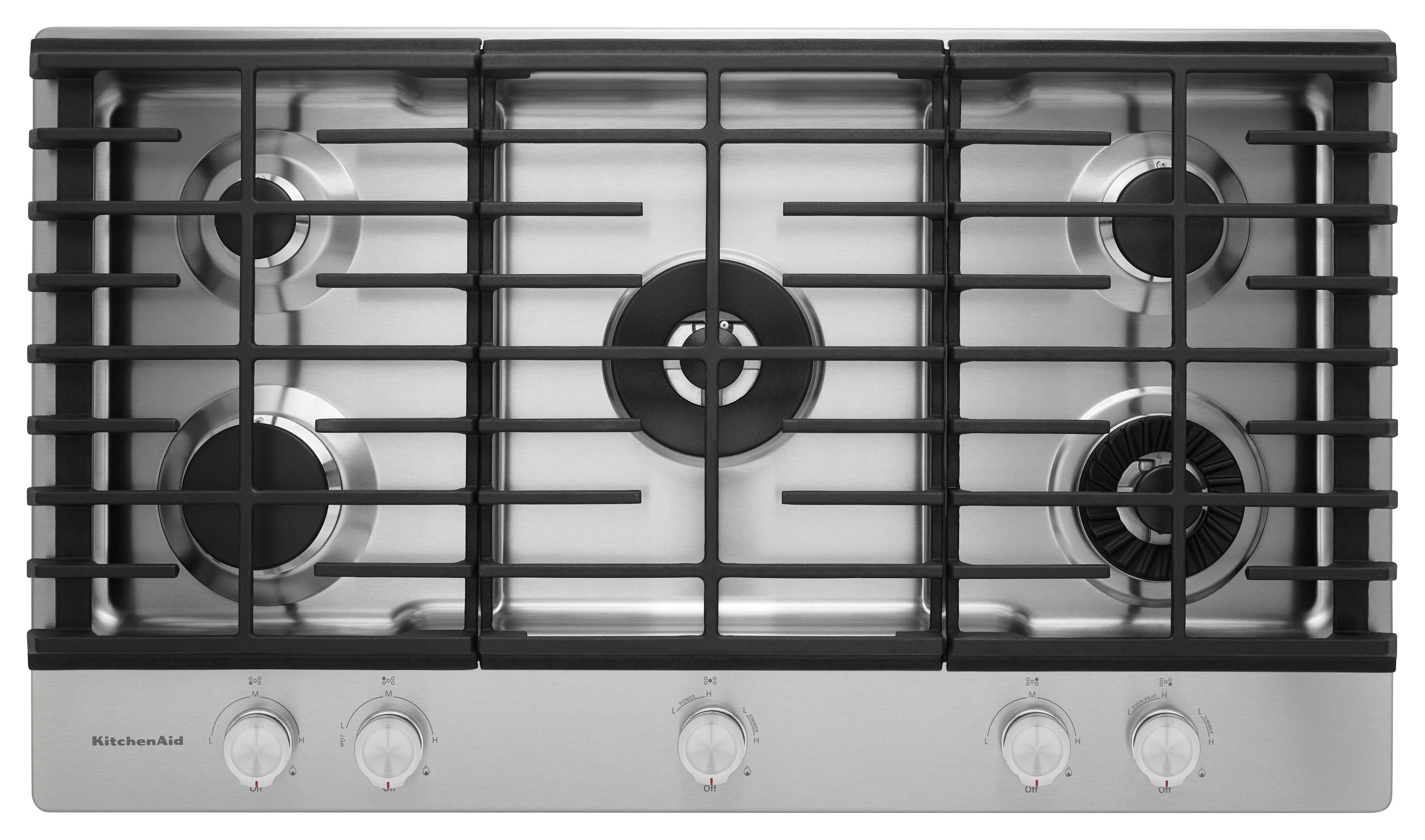 KCGS950ESS by KitchenAid - 30 5-Burner Gas Cooktop with Griddle