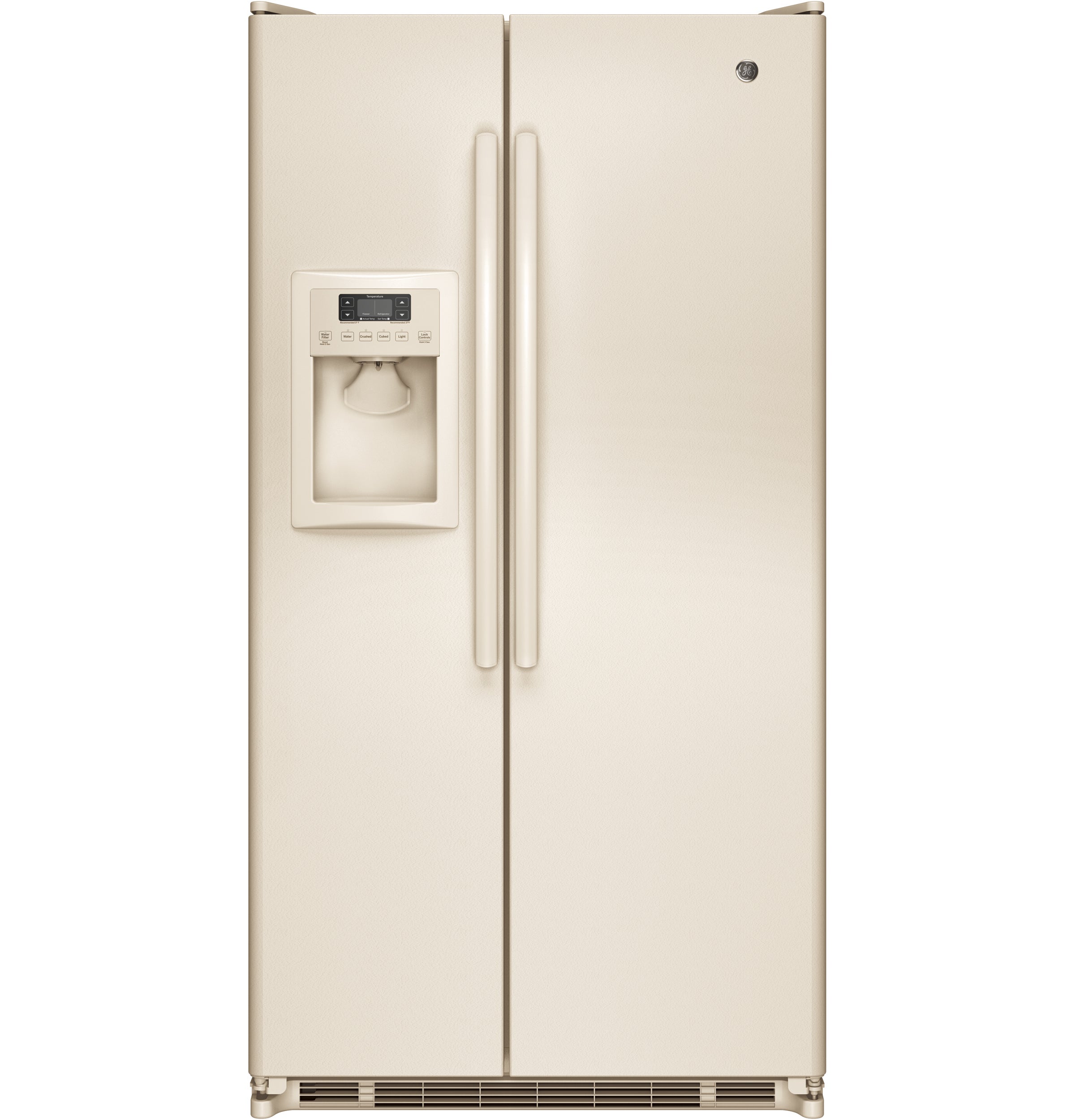 GE GSE25ETHCC 36 Inch Side-by-Side Refrigerator Bisque | Plesser's