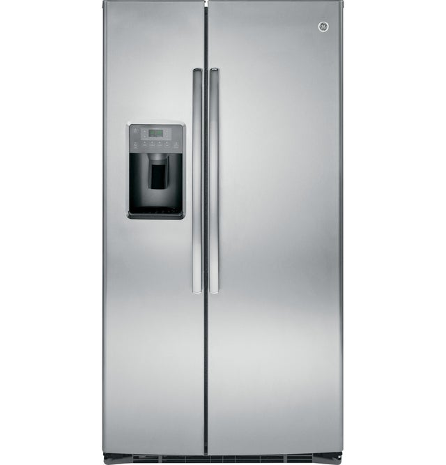 GE GSE25HSHSS 25.3 Cu. Ft. Freestanding Side by Side Refrigerato...