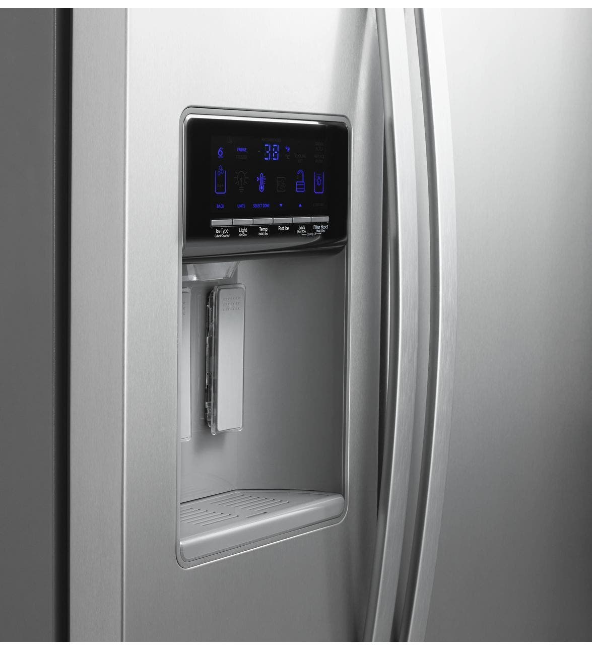 Whirlpool WRS571CIDM Monochromatic Stainless Steel