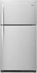 33 Inch Top Freezer Refrigerator with 21 Cu. Ft. Total Capacity, Frameless Shelves, Flexi-Slide Bin, Humidity-Controlled Crisper, Gallon Door Storage, LED Lighting, EZ Connect Ice Maker Kit Compatible, ADA Compliant, and ENERGY STAR