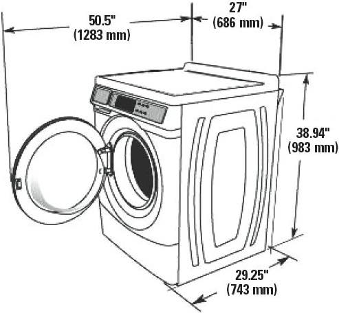 Maytag MHN31PRAWW 27" Commercial Washer