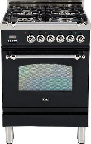 Ilve UPN60DVGGNX Gloss Black