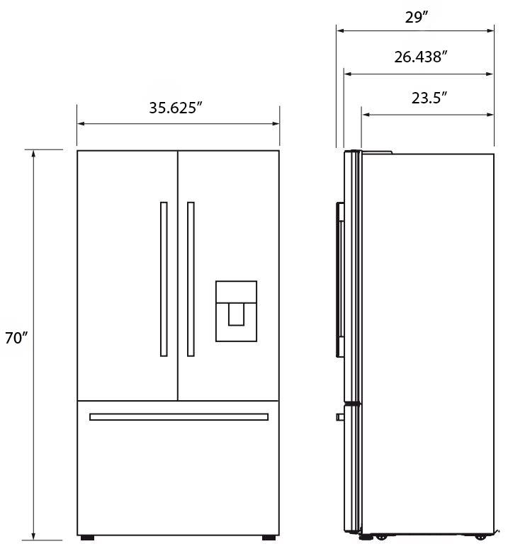 DCS RF195AVUX1 Stainless Steel, Round Handle