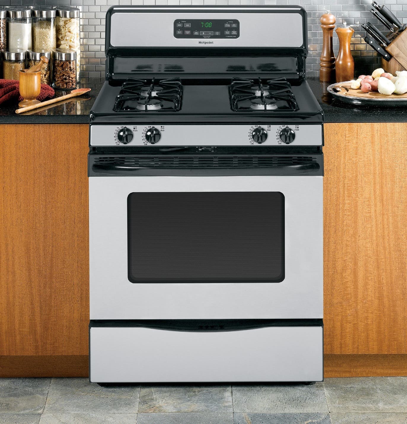 Hotpoint RGB780REHSS 30" Freestanding Gas Range