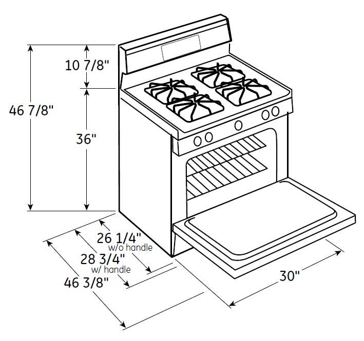 Hotpoint RGB780REHSS 30" Freestanding Gas Range