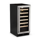 15" Built-in Wine Storage with 24-Bottle Capacity, Automatic Defrost, 6 Glide-Out Racks, Marvel Intuit Temperature Controls and Interior LED Lighting