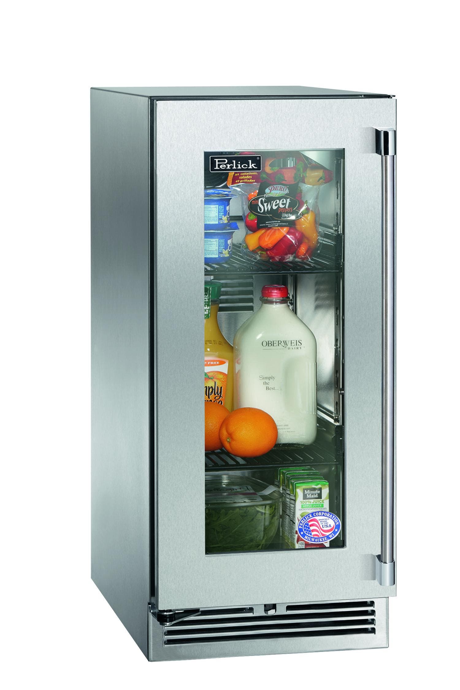 Perlick HP15RS33R Stainless Steel-Glass, Right Hinge Door Swing