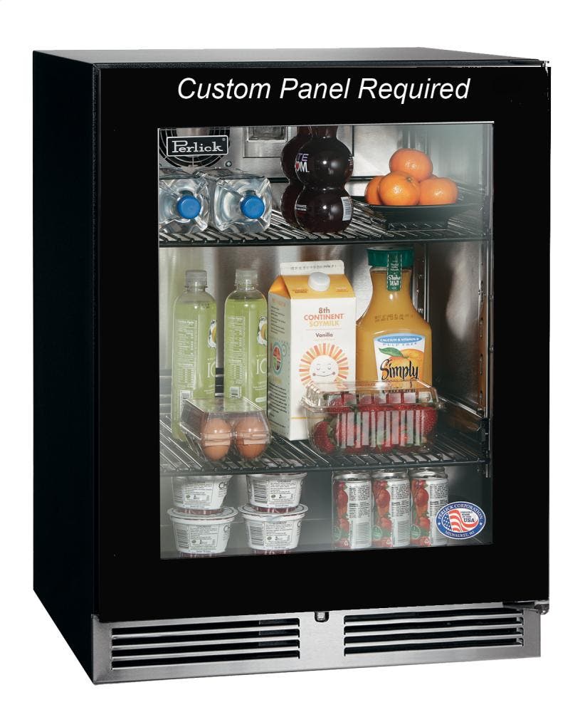 Perlick HA24RB34L Panel Ready-Glass, Left Hinge Door Swing