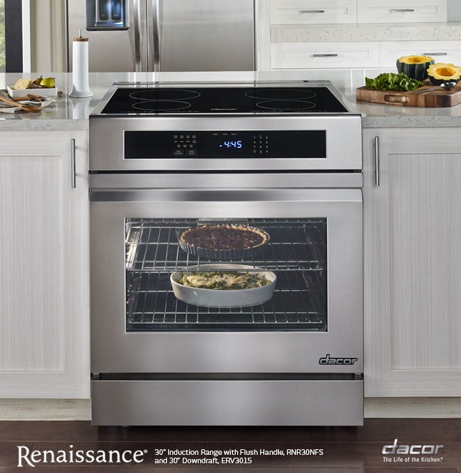 Dacor RNR30NIFS 30 Inch Slidein Electric Range with 4 Induction