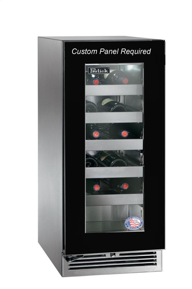 Perlick HP15WO34R Panel Ready-Glass, Right Hinge Door Swing