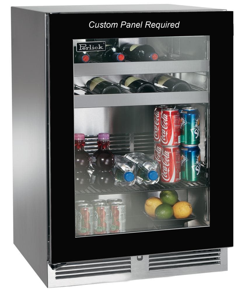 Perlick HP24BO34R Panel Ready-Glass, Right Hinge Door Swing