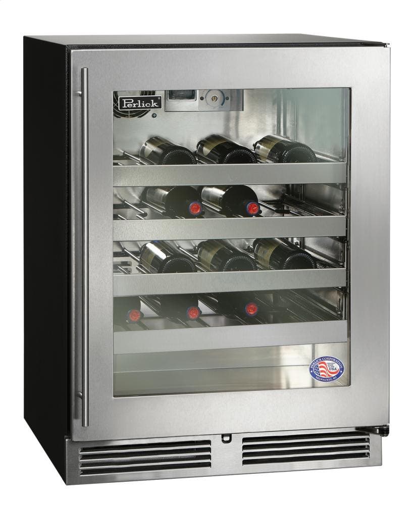 Perlick HA24WB33L Stainless Steel-Glass, Left Hinge Door Swing