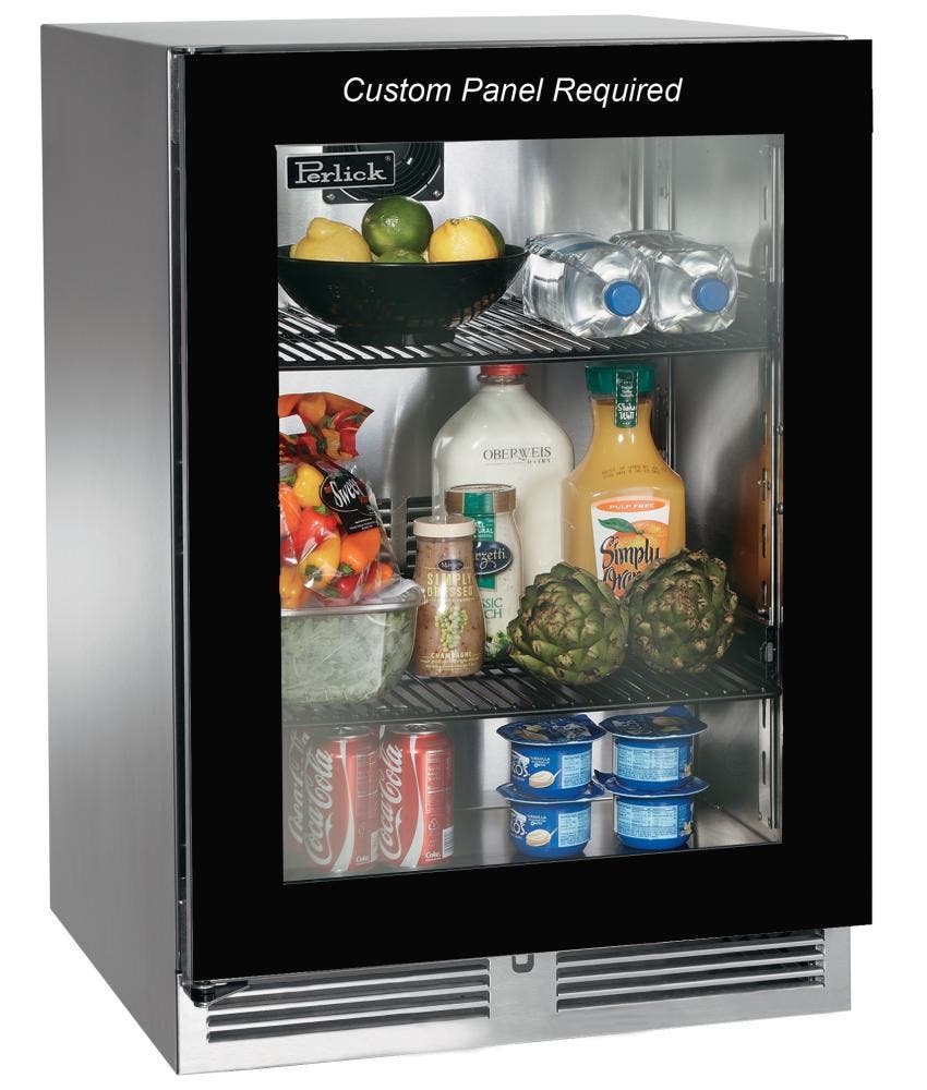 Perlick HP24RO34R Panel Ready-Glass, Right Hinge Door Swing