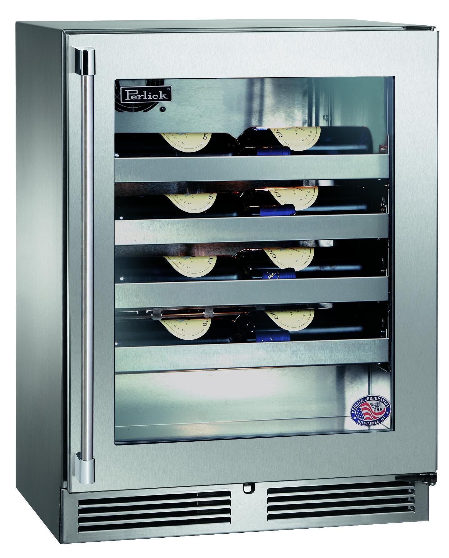 Perlick HH24WS33R Stainless Steel-Glass, Right Hinge Door Swing