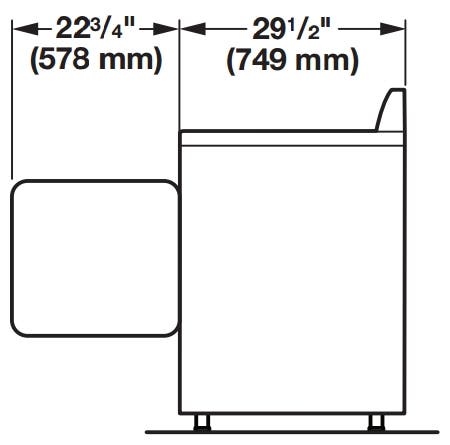Whirlpool WED4870BW White