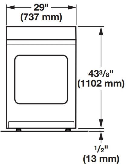 Whirlpool WED4870BW White