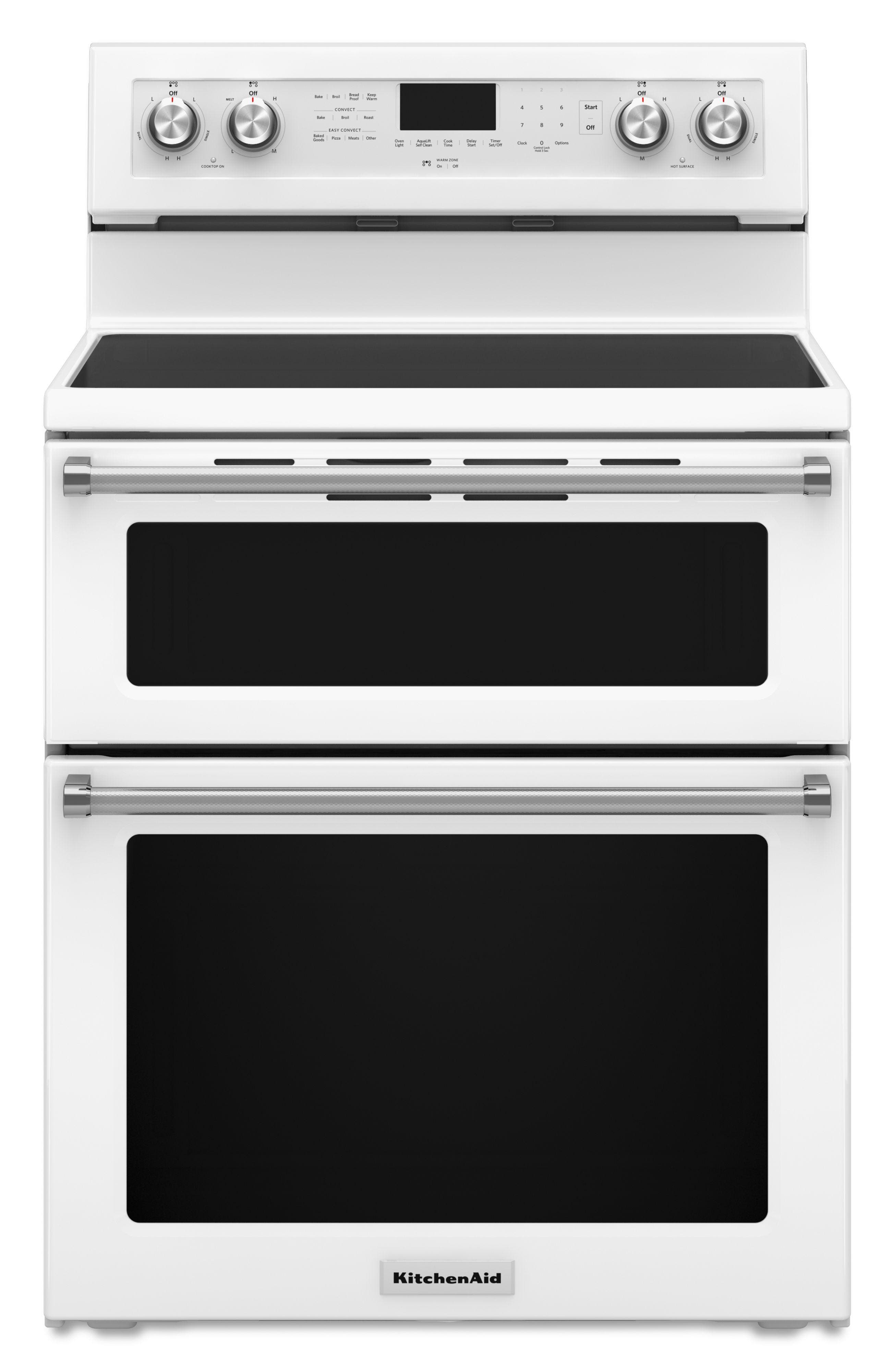 KitchenAid KFED500EWH 30 Inch Freestanding Electric Range White