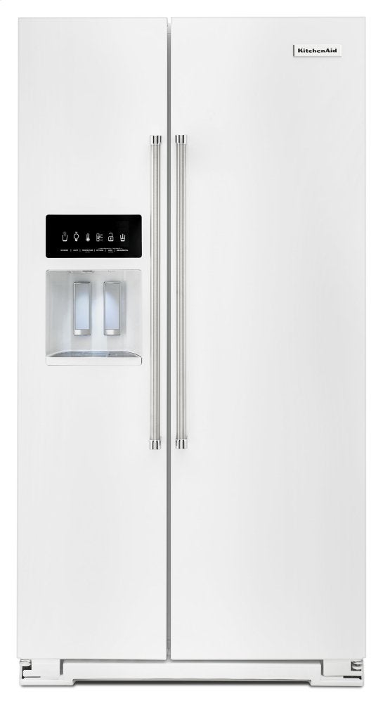 kページです KitchenAid KRSF505EWH 24.8 Cu. Ft. Standard Depth Side-by-side