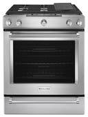 30 Inch Slide-In Gas Range with 5 Sealed Burners, 6.5 cu. ft. Even-Heat™ True Convection Oven, 19,000 BTU Burner, Baking Drawer, AquaLift® Self Clean, and ADA Compliant
