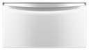 15 1/2 Inch Height Laundry Pedestal with Storage Drawer and Chrome Handle