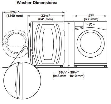Whirlpool WFW70HEBW White