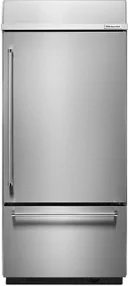 36 Inch Built-In Bottom Mount Refrigerator with 20.9 cu. ft. Capacity, 4 Spill-Resistant Shelves, SatinGlide® Crispers, Preserva® Food Care System, Platinum Interior, LED Lighting, Sabbath Mode, Automatic Ice Maker, and ENERGY STAR® Qualified