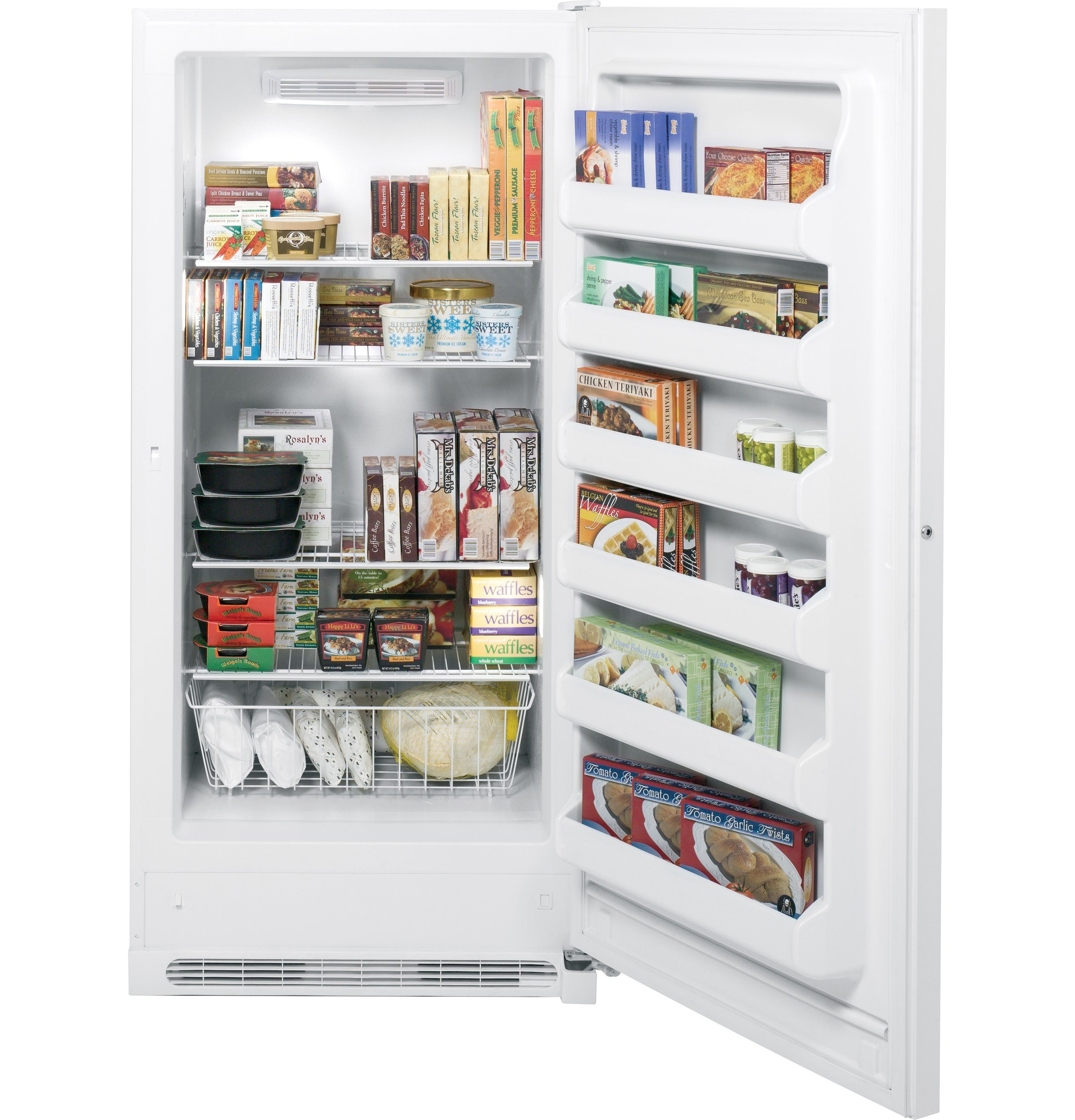GE FUF20DHRWW 20.2 cu. ft. Upright Freezer White | Plesser's