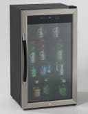19 Inch Undercounter Beverage Center with 3.0 cu. ft. Capacity, 3 Wire Shelves, Digital Temperature Controls and Display and Automatic Defrost