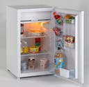 4.4 cu. ft. Compact Refrigerator with 2 Slide-Out Glass Shelves, 3 Door Bins, 6-Can Door Storage, Interior Light, Reversible Door and Manual Defrost