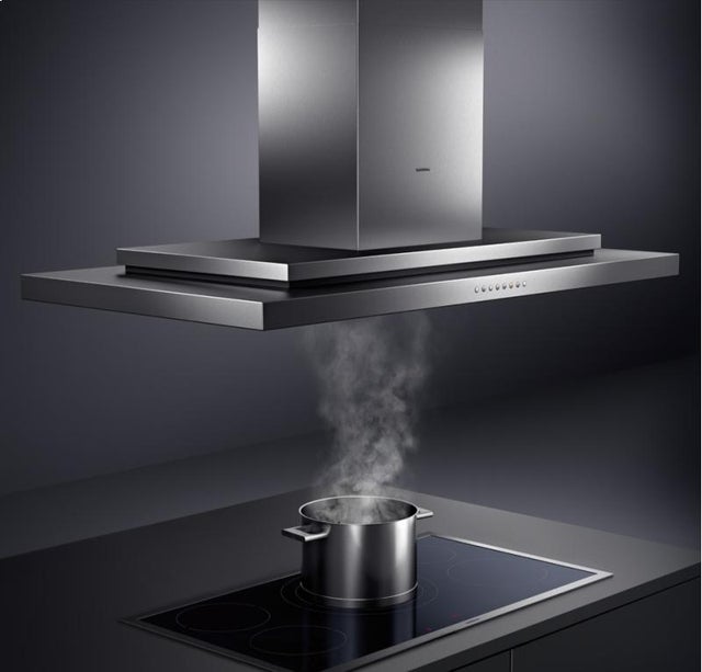 Gaggenau AI230700 40" Island Mount Chimney Range Hood with 641 CFM, ...