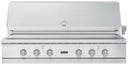 54 Inch Built-in Gas Grill with 950 sq. in. Cooking Area, 3 Stainless Steel Burners, TruSear Infrared Burner, Infrared Rotisserie, Smoker Box and Warming Rack