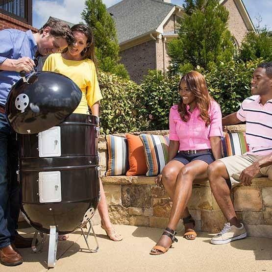 Napoleon AS300K1 19.5 Inch Freestanding Charcoal and Water Smoker G...