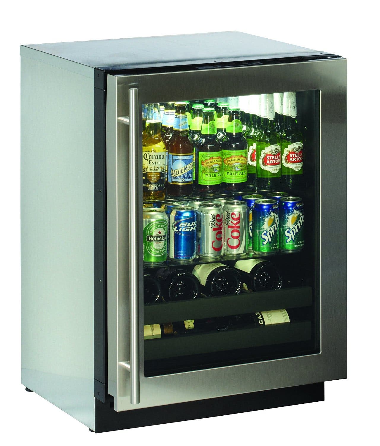 U-Line U1075BEVS00 Stainless Steel, Field Reversible Door