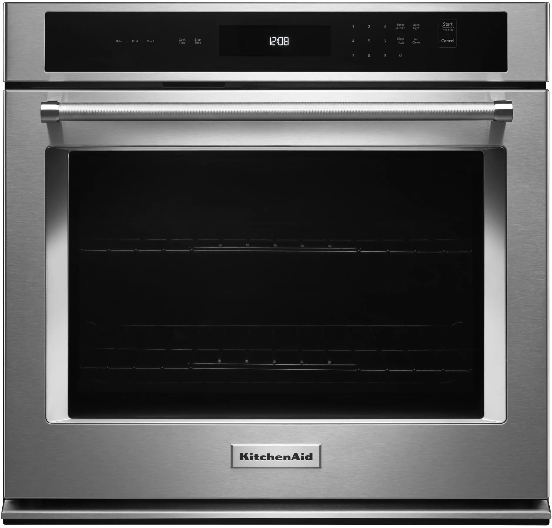 KitchenAid KOST100ESS 30 Inch Single Wall Oven with Even Heat Thermal Bake/Broil Stainless