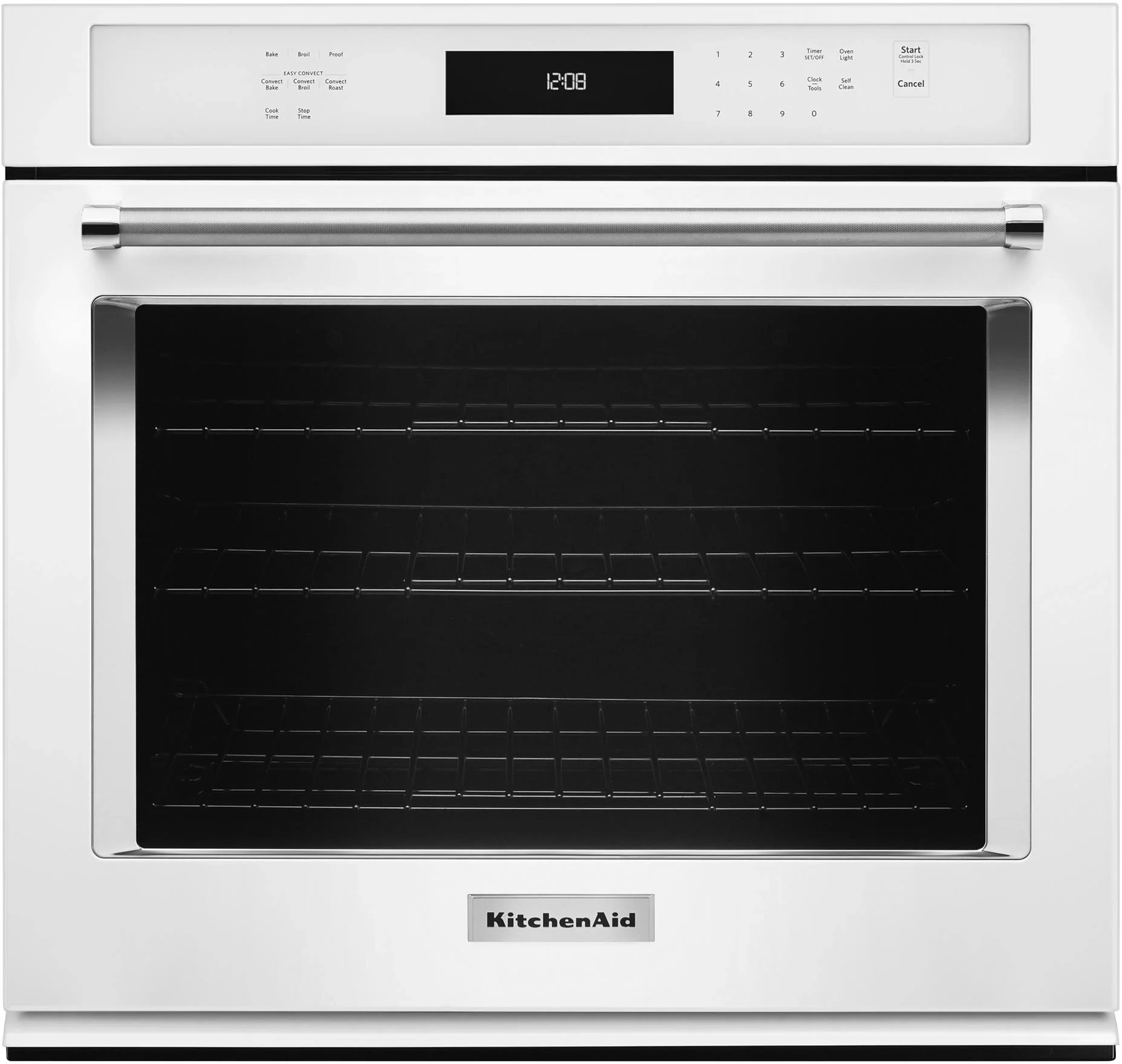 KitchenAid KOSE507EWH 27 Inch Single Wall Oven with EvenHeat True
