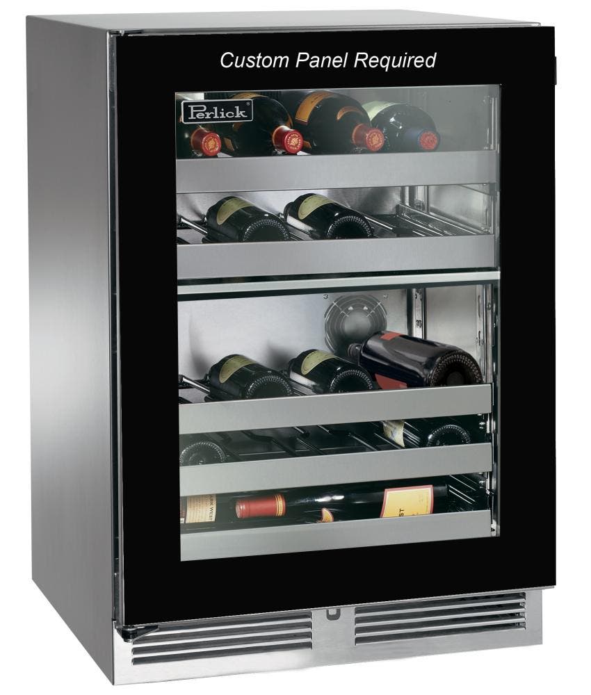 Perlick HP24DS34R Panel Ready-Glass, Right Hinge Door Swing