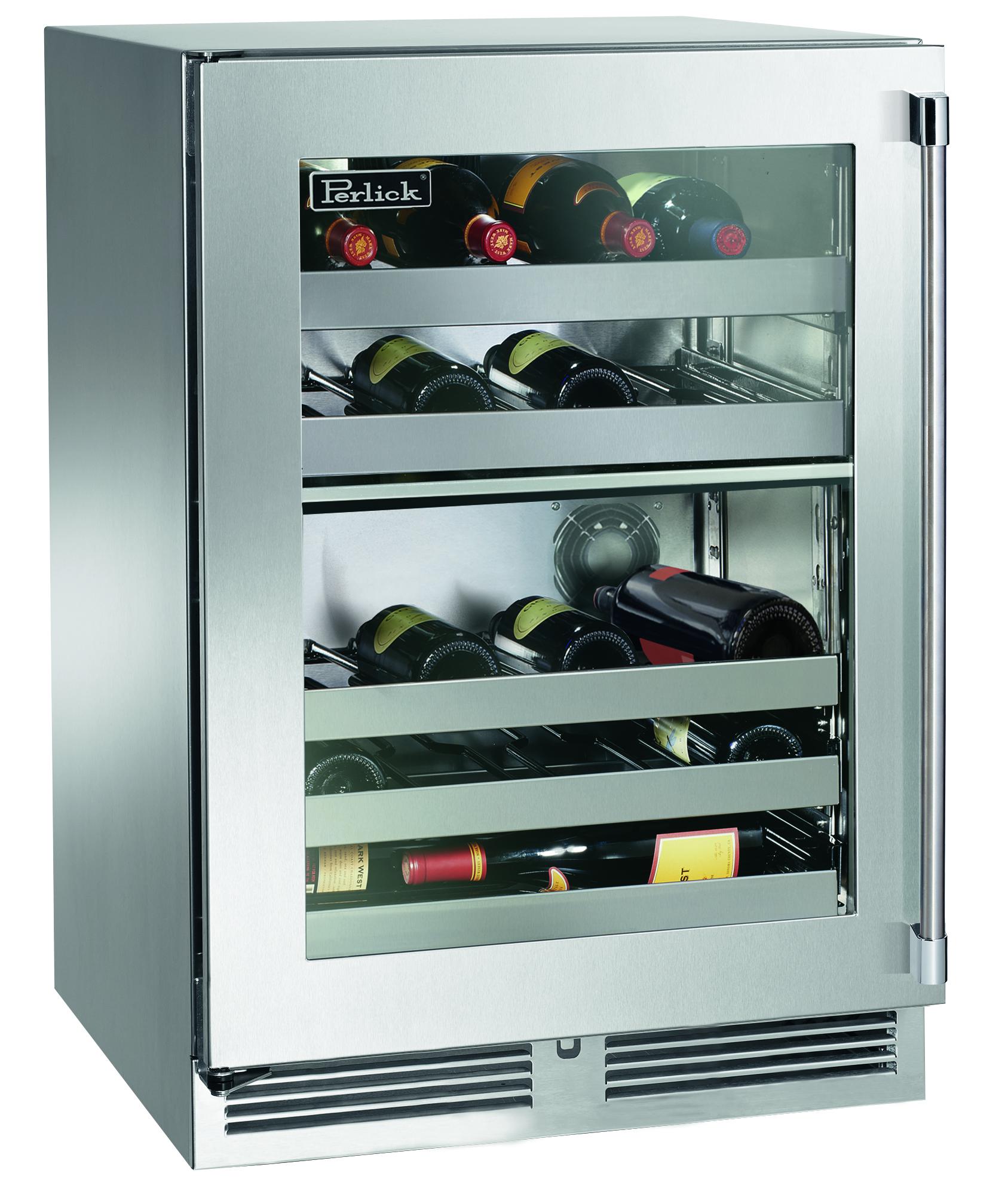 Perlick HP24DS33R 24 Inch Builtin Undercounter DualZone Wine Reserve